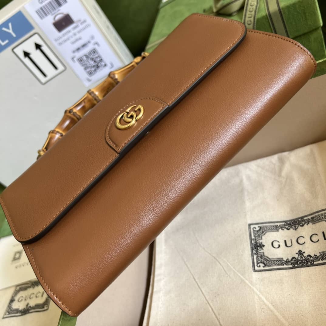 Gucci GG Large Top Handle Bag With Bamboo 675795 Replica