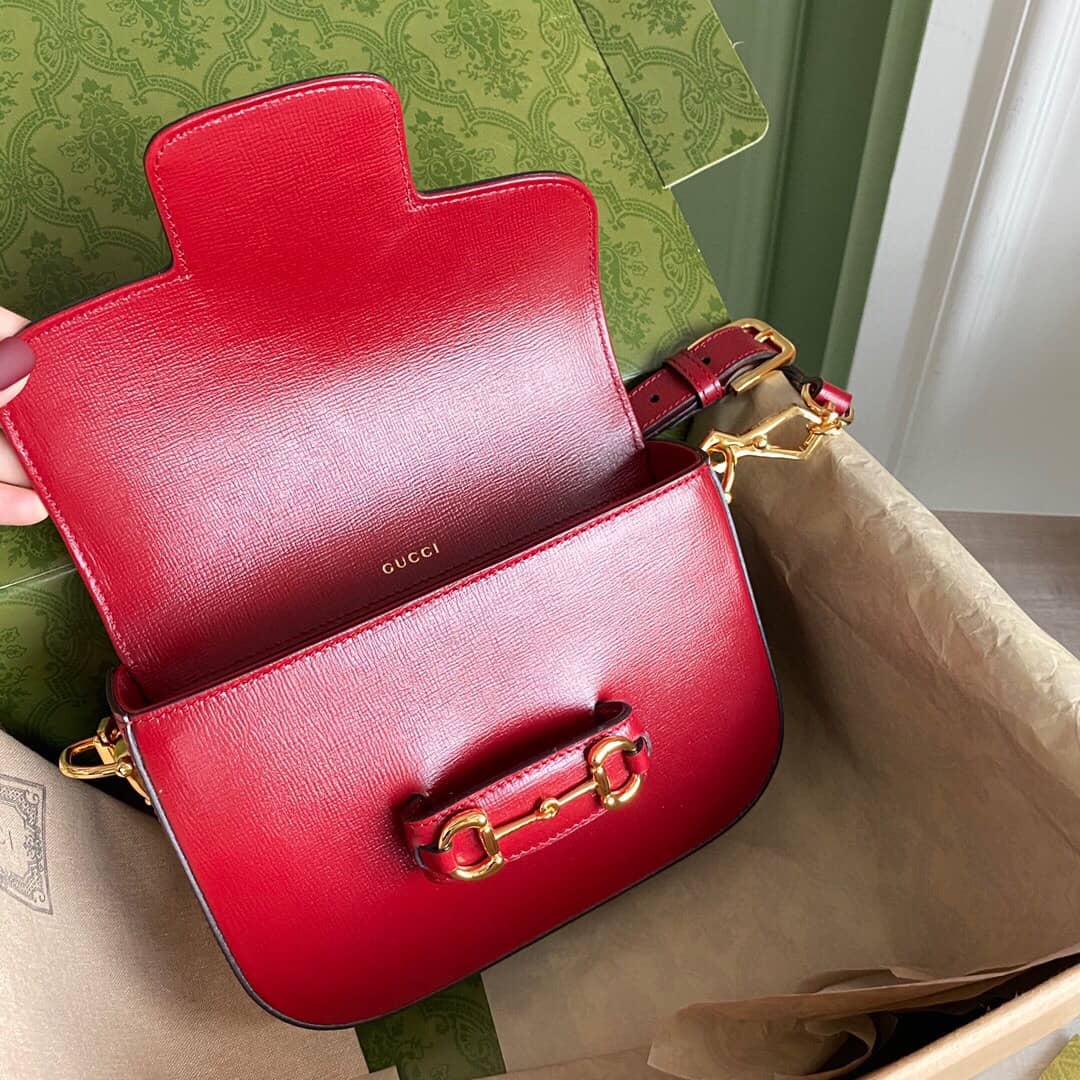 Gucci Horsebit 1955 Mini Bag Replica Red 658574