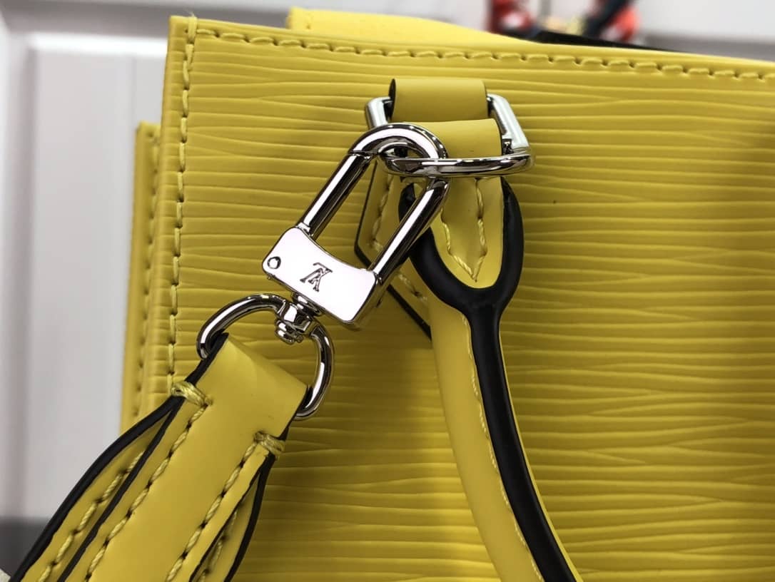 Louis Vuitton Petit Sac Plat Flat Shoulder Bag Replica Yellow M80169