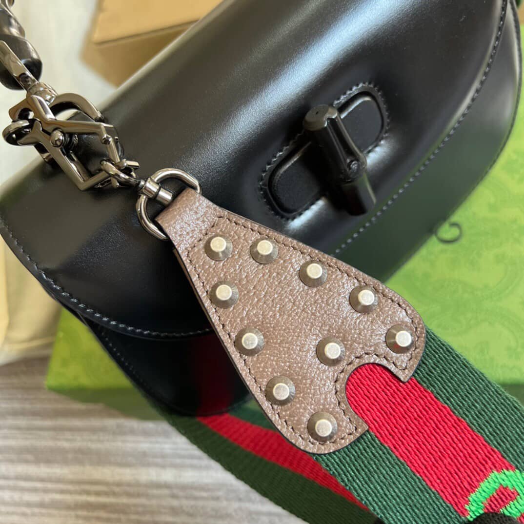 Gucci Bamboo 1947 Small Top Handle Bag 675797 Balck Replica