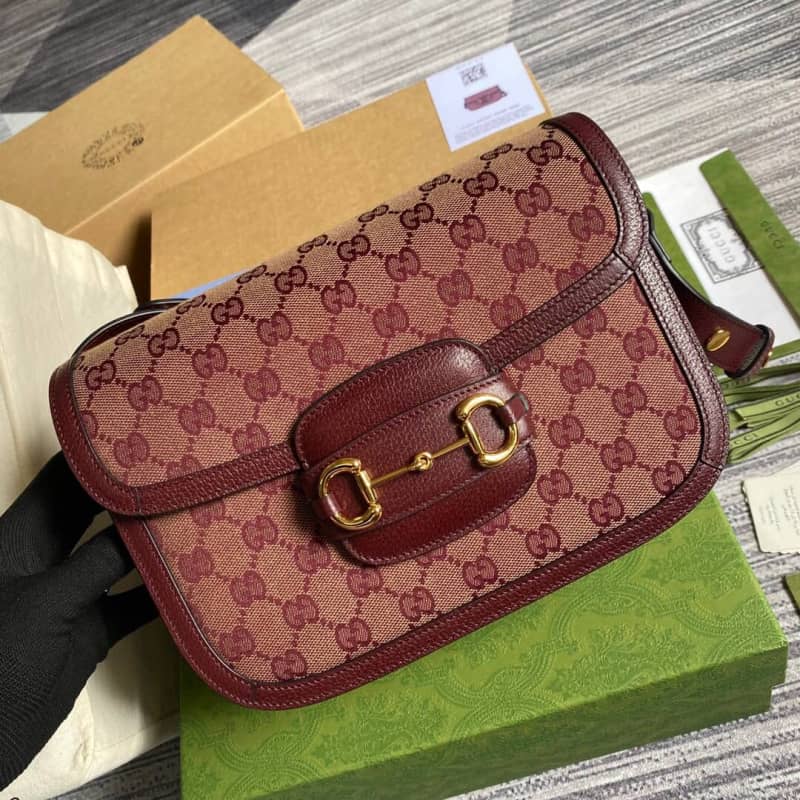 Gucci Horsebit 1955 Shoulder Bag Replica Red 602204