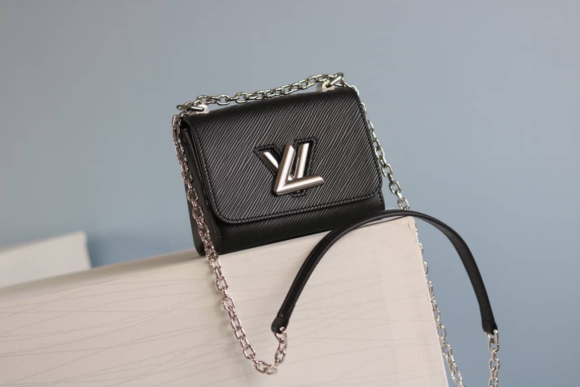 Louis Vuitton Replica Twist MM Epi Leather Bag Black
