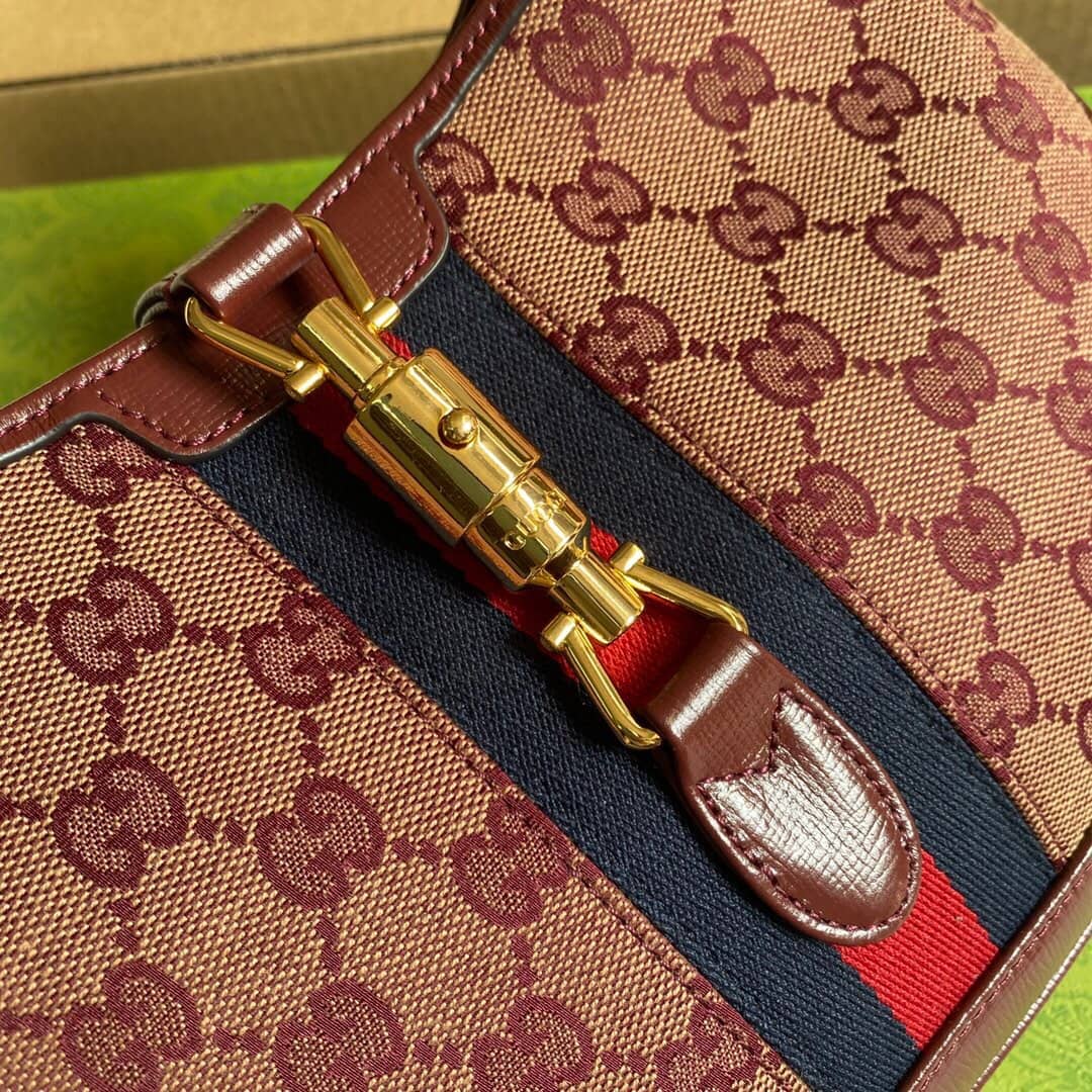 Gucci GG Jackie 1961 Mini Shoulder Bag Replica Red 637092