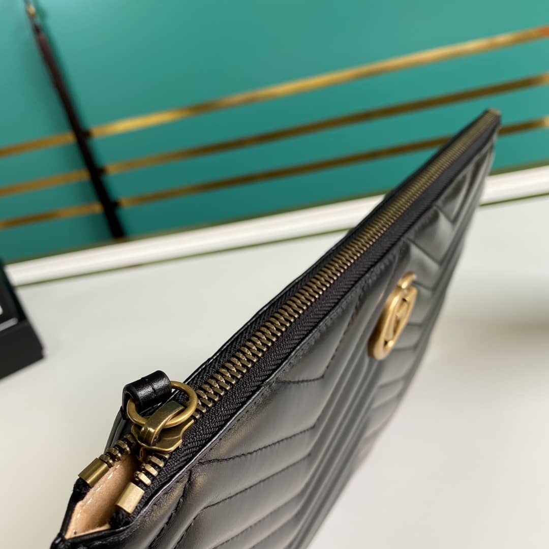 Gucci GG Marmont Leather Clutch Replica 476440