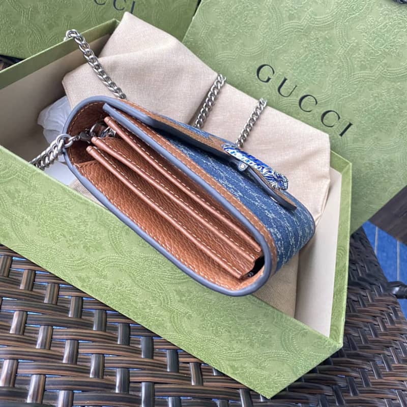 Gucci Dionysus Chain Wallet Shoulder Bag Replica Blue 401231