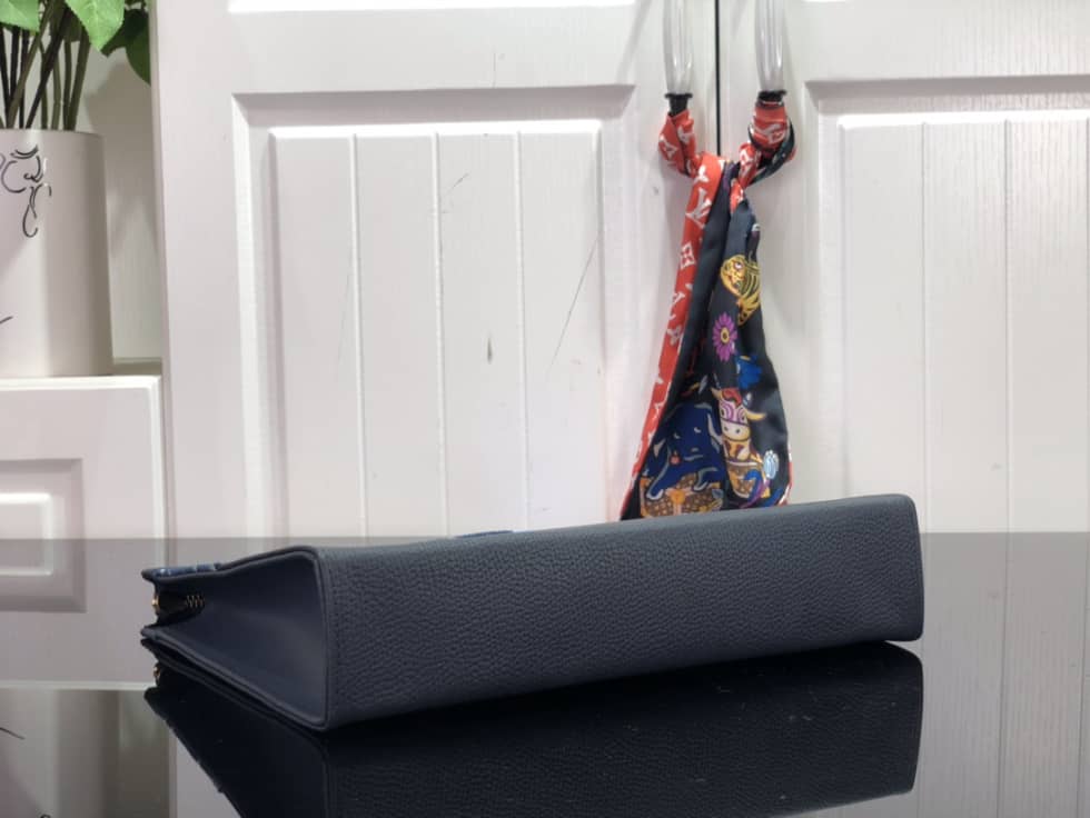 Louis Vuitton Pochette Dupe x Nigo Voyage MM Monogram Blue M45961