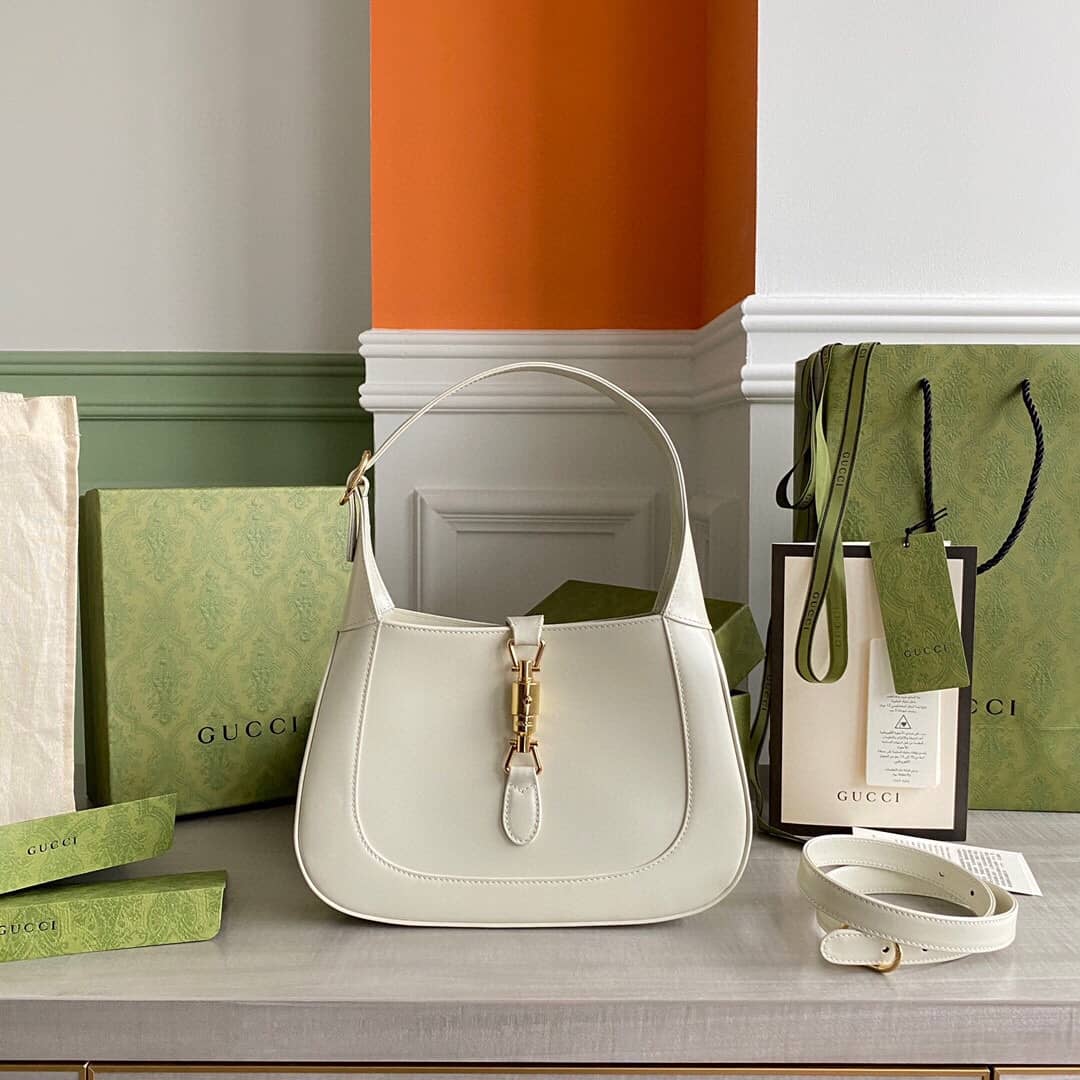 Gucci GG Jackie 1961 Small Hobo Shoulder Bag Replica White 636709