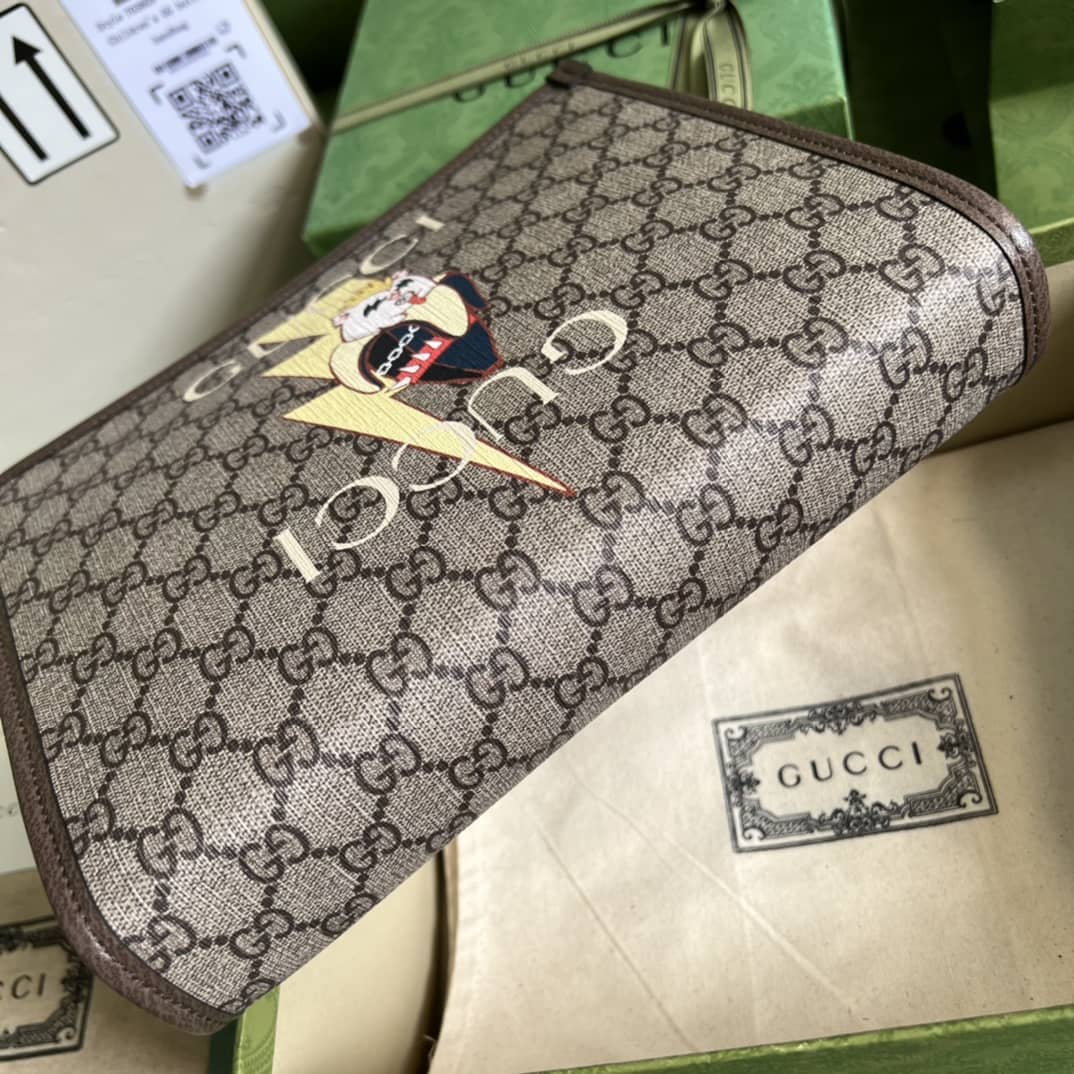 Gucci Bananya Print Pouch 703805 Replica Clutch