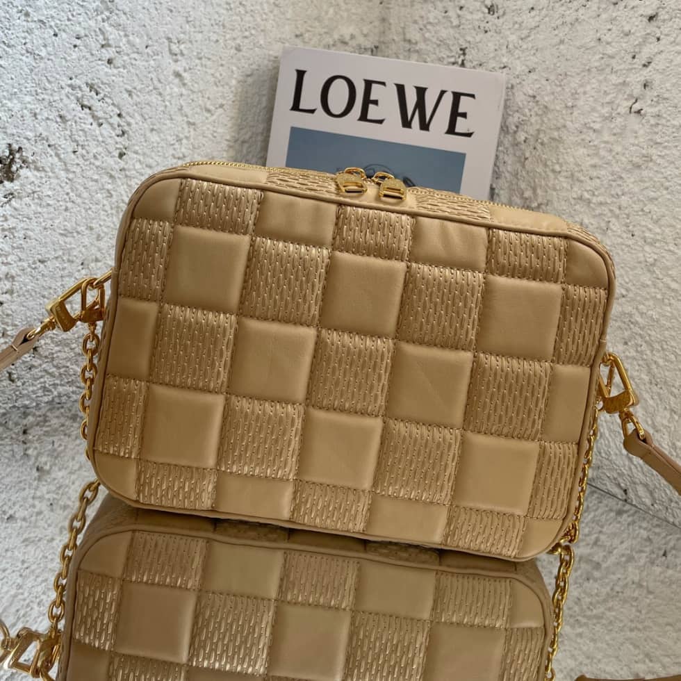 Louis Vuitton Troca MM Beige M59111 Replica Camera Bag
