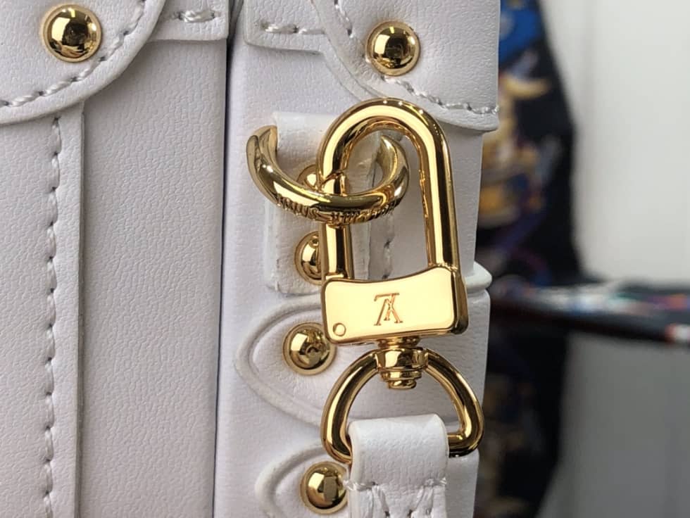 Louis Vuitton Petite Malle Monogram Flou White M20745 Replica Trunk Box