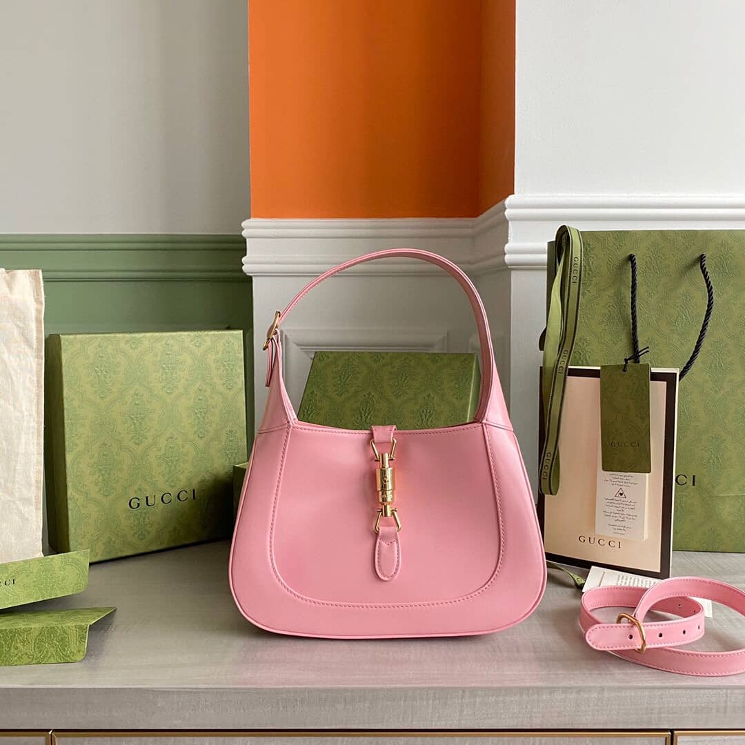 Gucci GG Jackie 1961 Small Hobo Shoulder Bag Replica Pink 636709