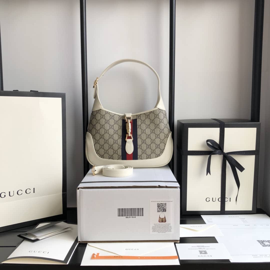 Gucci GG Jackie 1961 Mini Shoulder Bag Replica Gray 637092