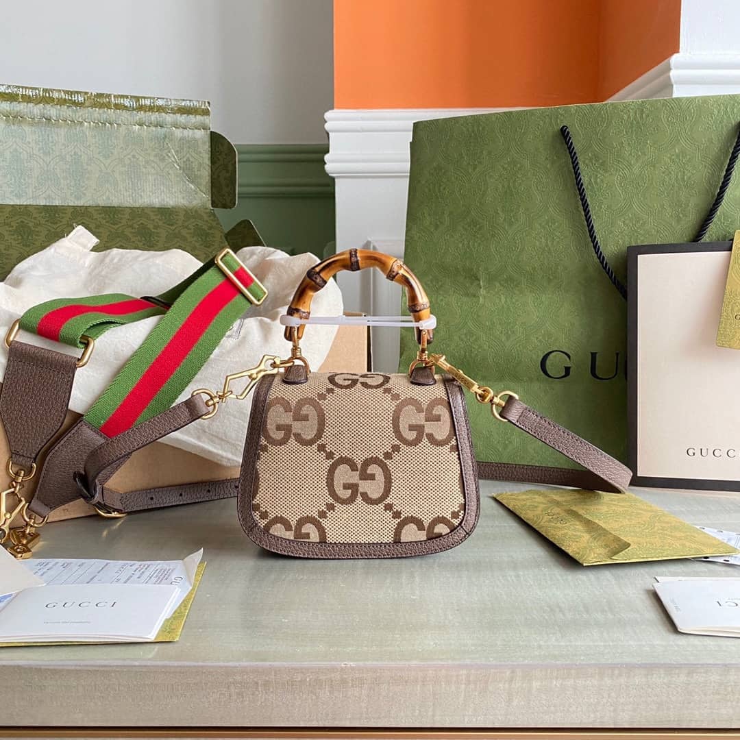 Gucci Bamboo 1947 Mini Top Handle Crossbody Bag 686864 Replica