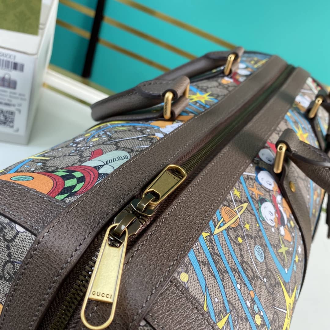 Gucci x Disney Donald Duck Duffle Bag Replica 648085(Cola)