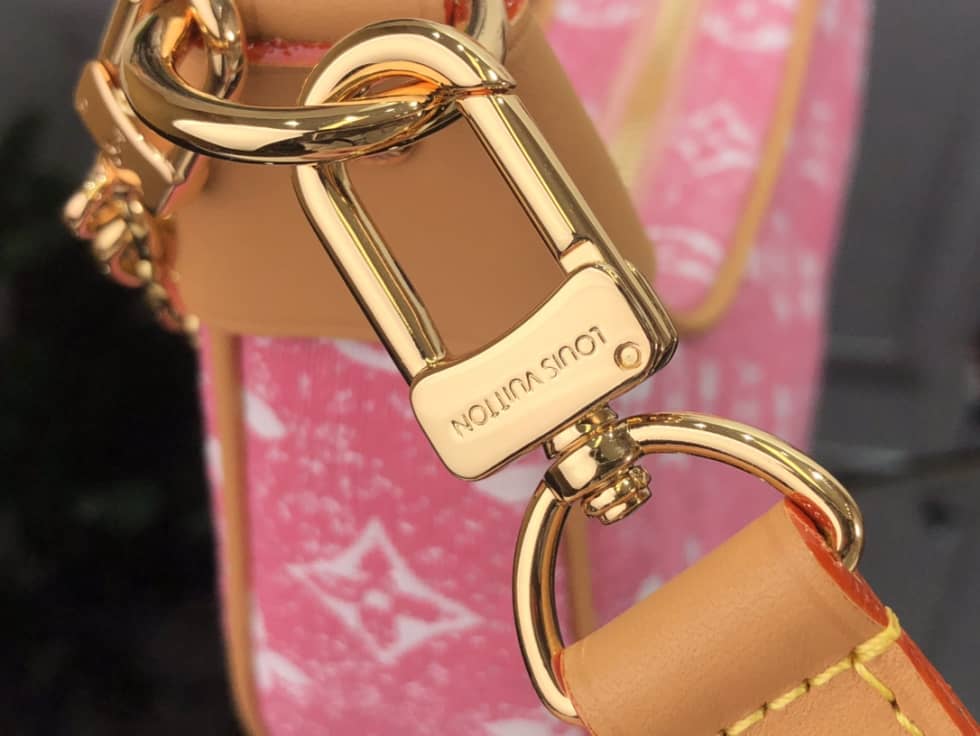 Louis Vuitton Denim Loop Bag Pink M81166 Replica Hobo