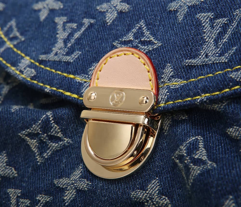 Louis Vuitton Denim Baggy Canvas Single Handle Replica Shoulder Bag M44470