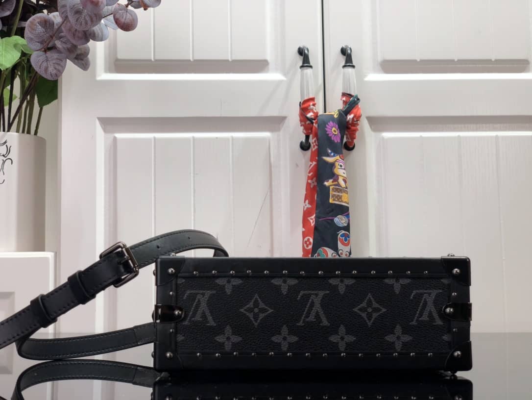 Louis Vuitton Monogram Eclipse Replica Box Bag Black M43580