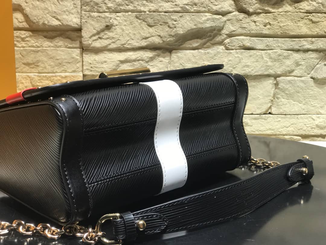 Louis Vuitton Twist MM Bag Black M50296 Replica