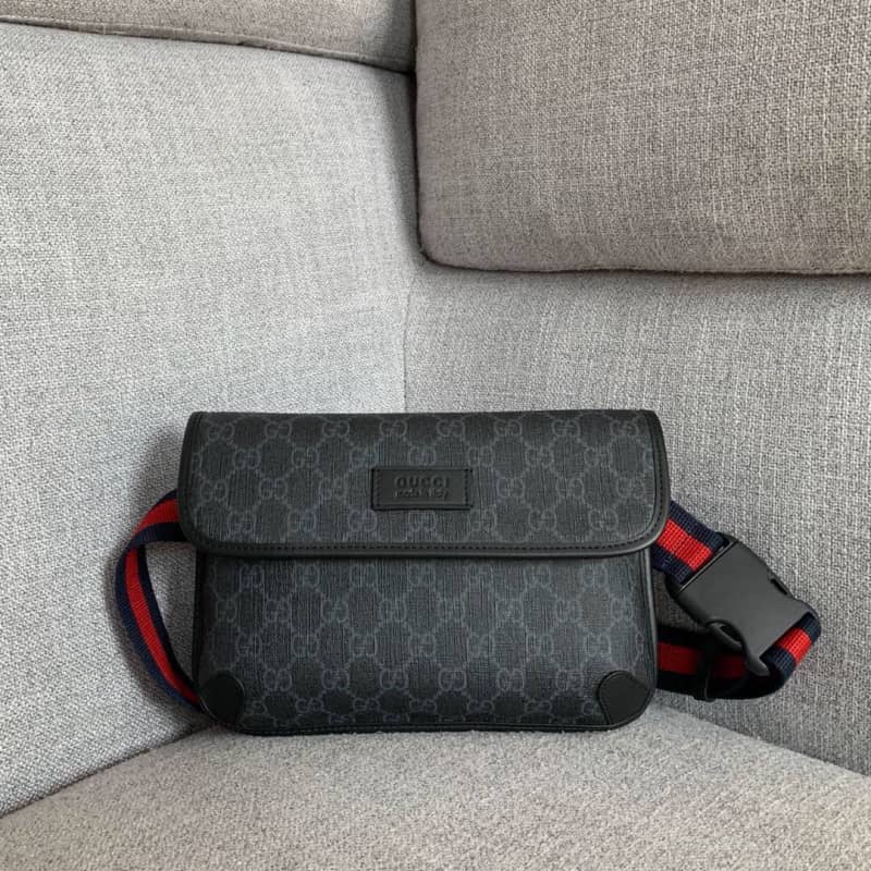 Gucci GG Psychedelic Belt Bag Replica Black 598113