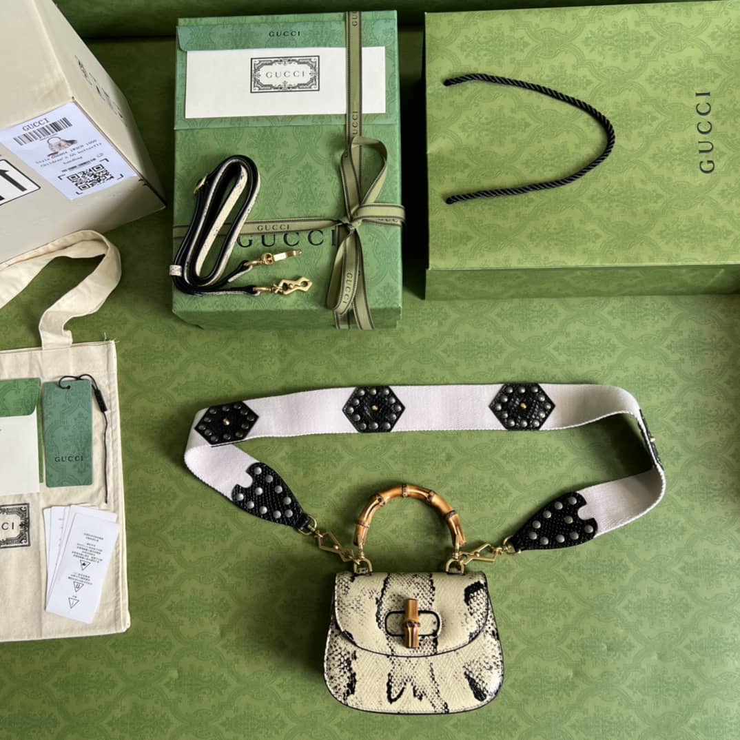 Gucci Bamboo 1947 Mini Top Handle Shoulder Bag 686864 Replica