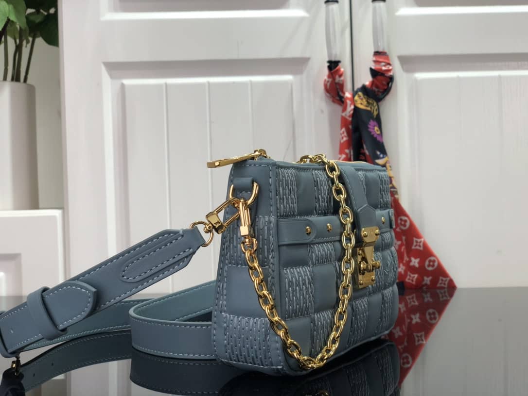 Louis Vuitton Pochette Troca Replica Shoulder Bag Blue M59046