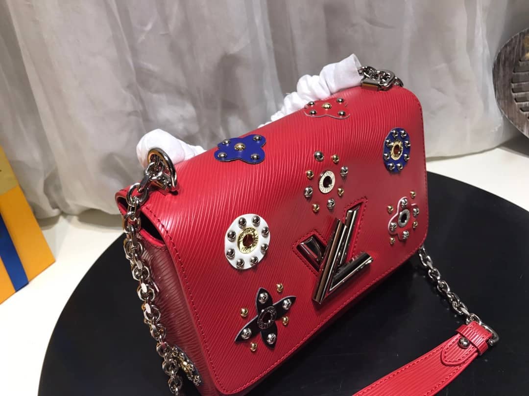 Louis Vuitton Epi Leather Twist MM Replica Bag Red