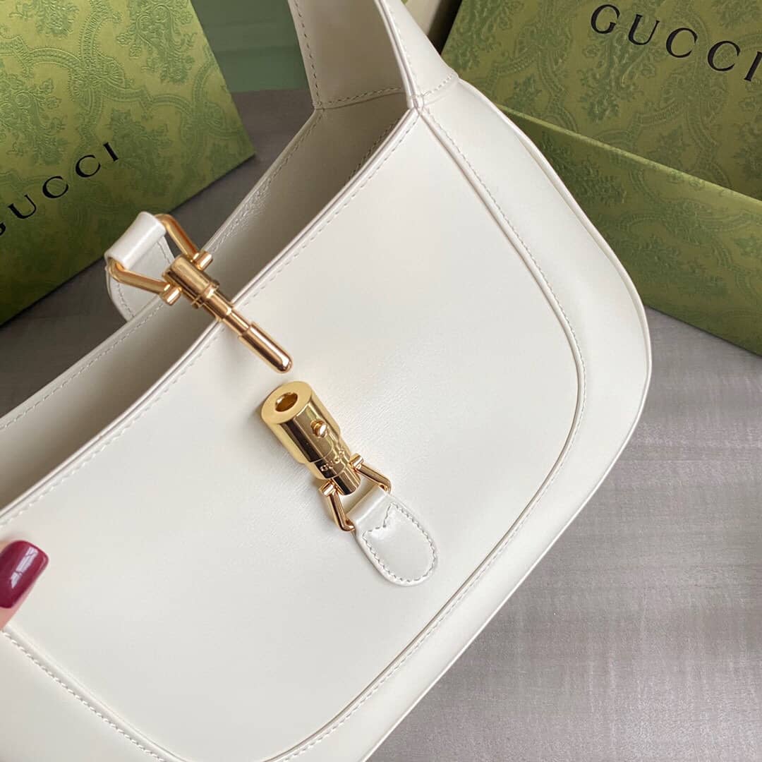 Gucci GG Jackie 1961 Small Hobo Shoulder Bag Replica White 636709