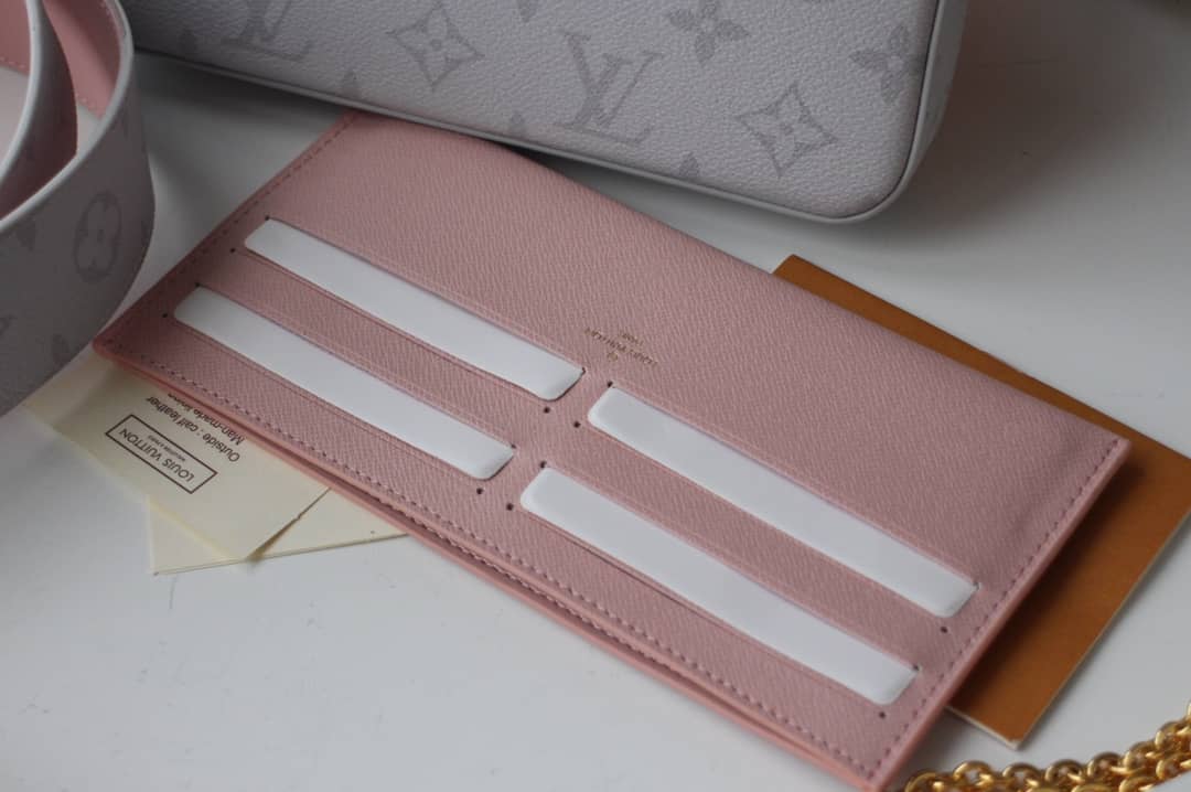 Louis Vuitton Felicie Crossbody Small Canvas Leather Replica Bag White M61276