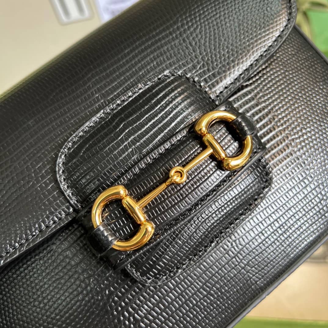 Gucci Horsebit 1955 Lizard Mini 675801 Replica Shoulder Bag
