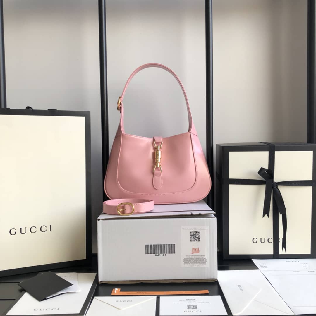 Gucci GG Jackie 1961 Small Hobo Shoulder Bag Replica Pink 636709