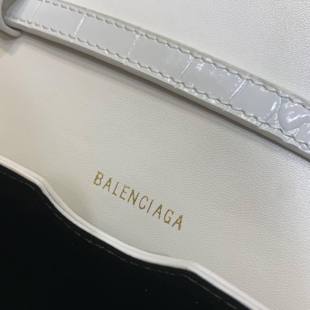 Balenciaga Crocodile Embossed Box Replica Shoulder Bag