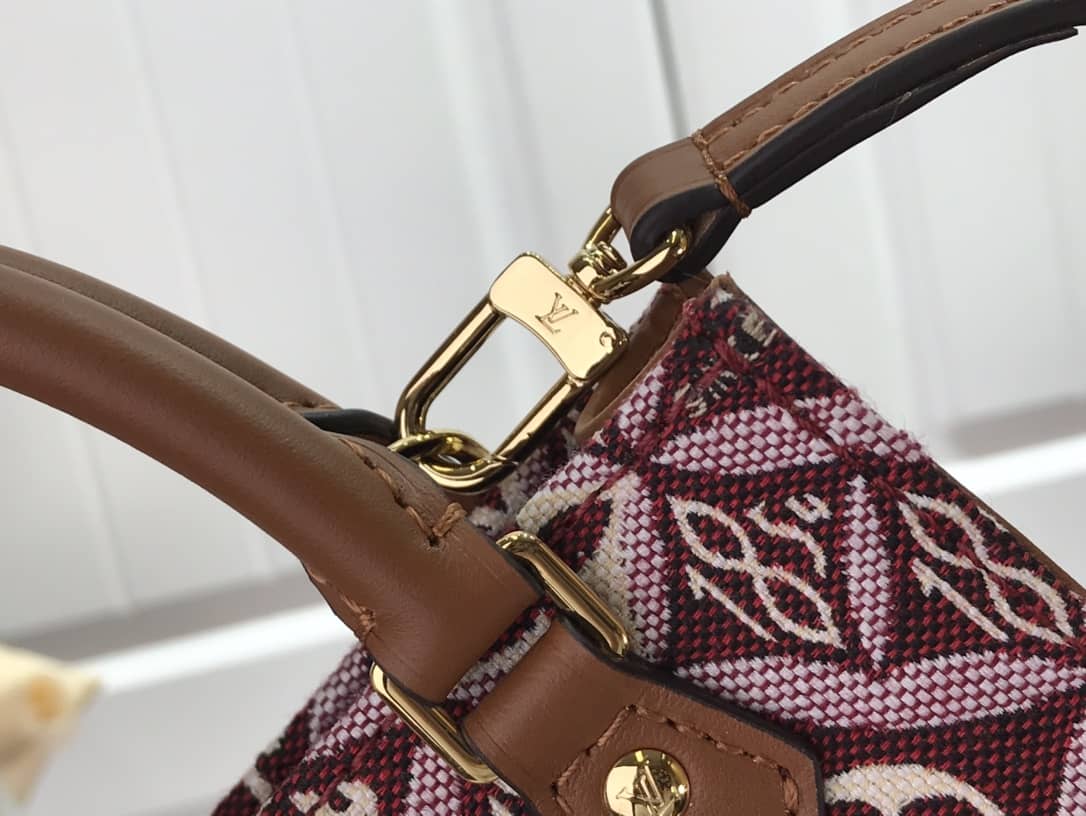 Louis Vuitton Monogram Petit Sac Plat 2Way Replica Shoulder Bag Red M69442