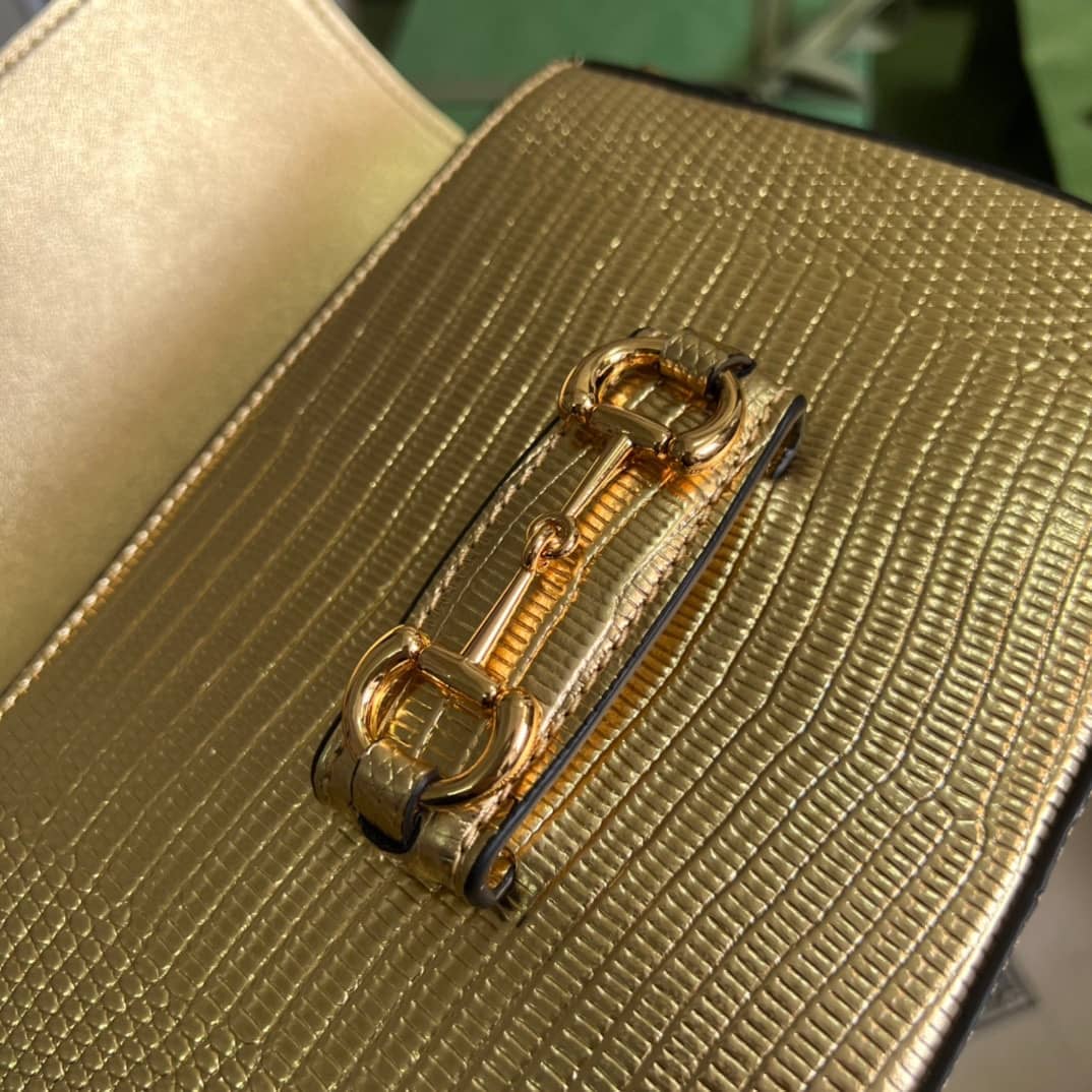 Gucci Horsebit 1955 Lizard Mini 675801 Replica Shoulder Bag