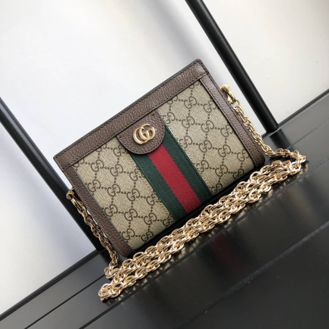 Gucci Ophidia Mini GG Supreme Canvas Shoulder Bag Replica 602676