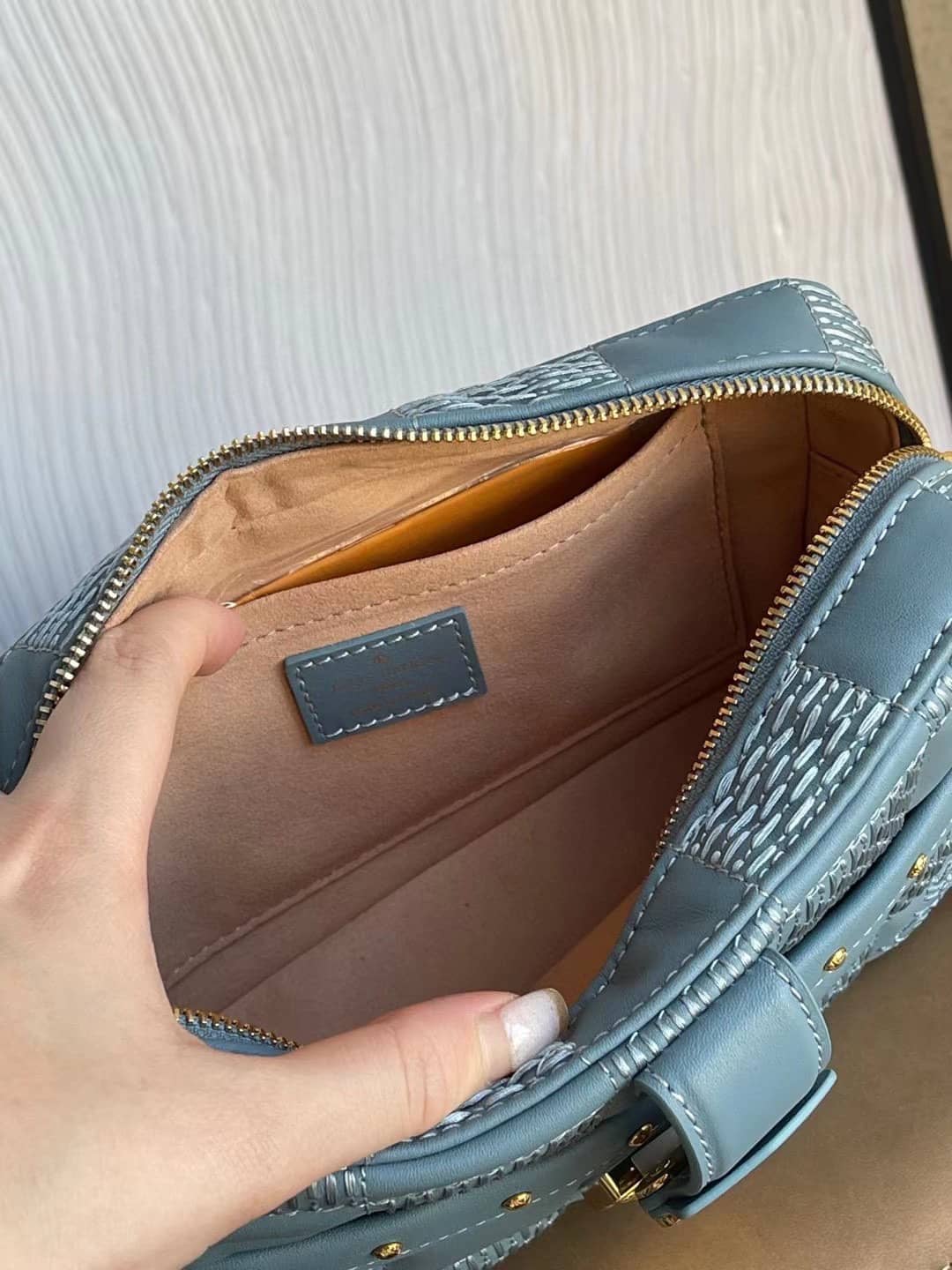 Louis Vuitton Troca PM Blue M59116 Replica Crossbody Bag