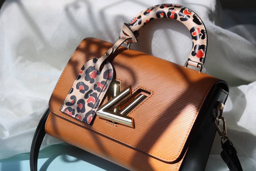 Louis Vuitton Twist Leopard Handle Bag Epi Leather PM M50362 Replica Shoulder Bag