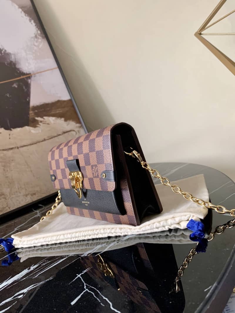 Louis Vuitton Vavin Chain Wallet Replica Bag Black N60221