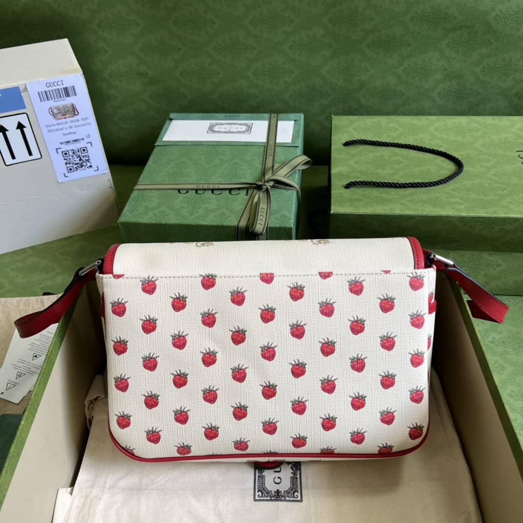 Gucci Children Strawberry Fairy Print 664143 Replica Shoulder Bag