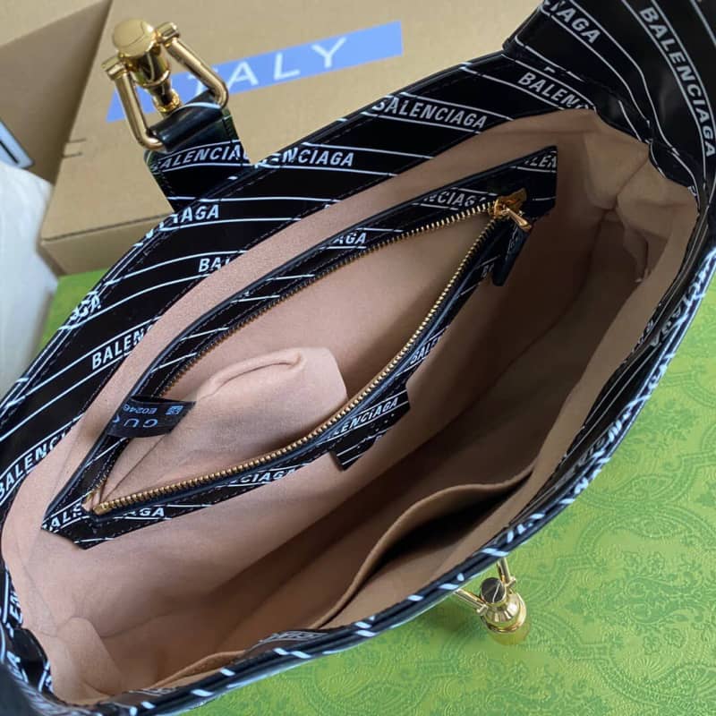 Gucci GG Jackie 1961 Small Hobo Shoulder Bag Replica Black 636709