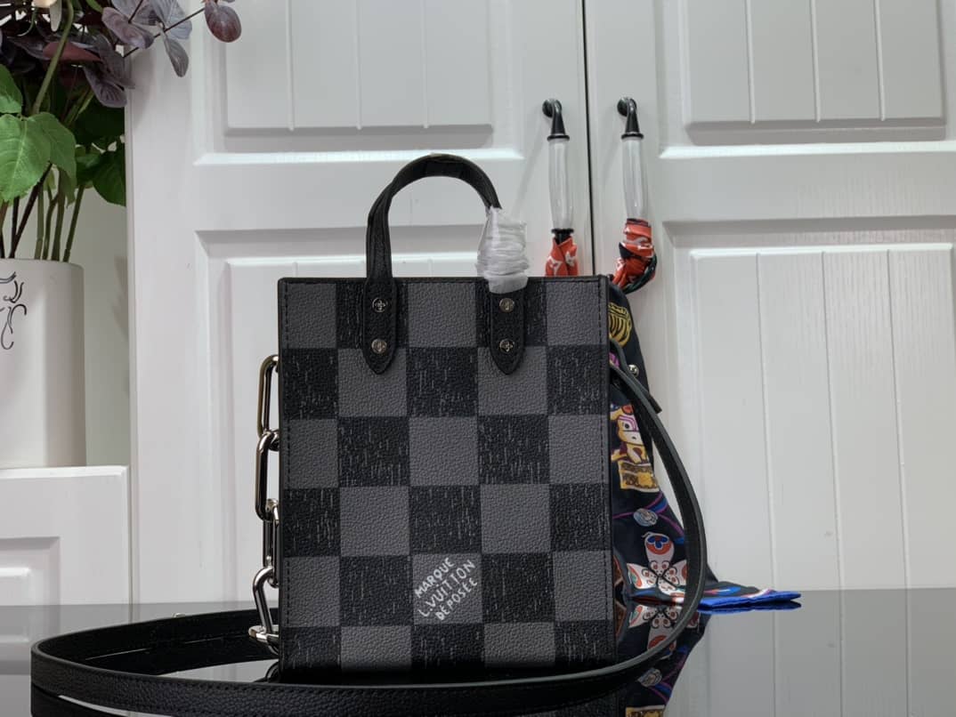 Louis Vuitton Damier Checkerboard Pattern Sac Plat XS Bag Replica N60495