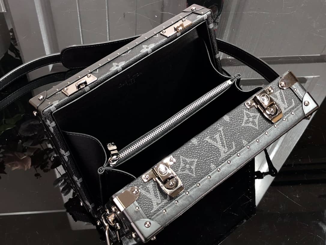 Louis Vuitton Monogram Eclipse Replica Box Bag Black M43580