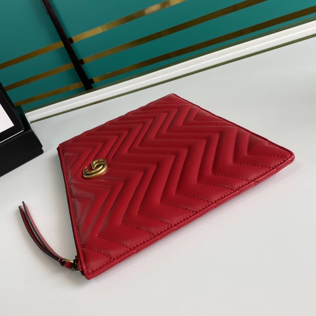 Gucci GG Marmont Leather Clutch Replica 476440