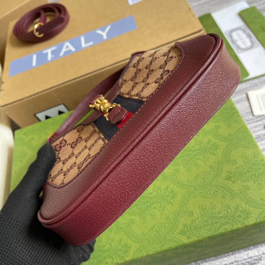 Gucci Jackie 1961 Mini Shoulder Bag Replica Red 637092