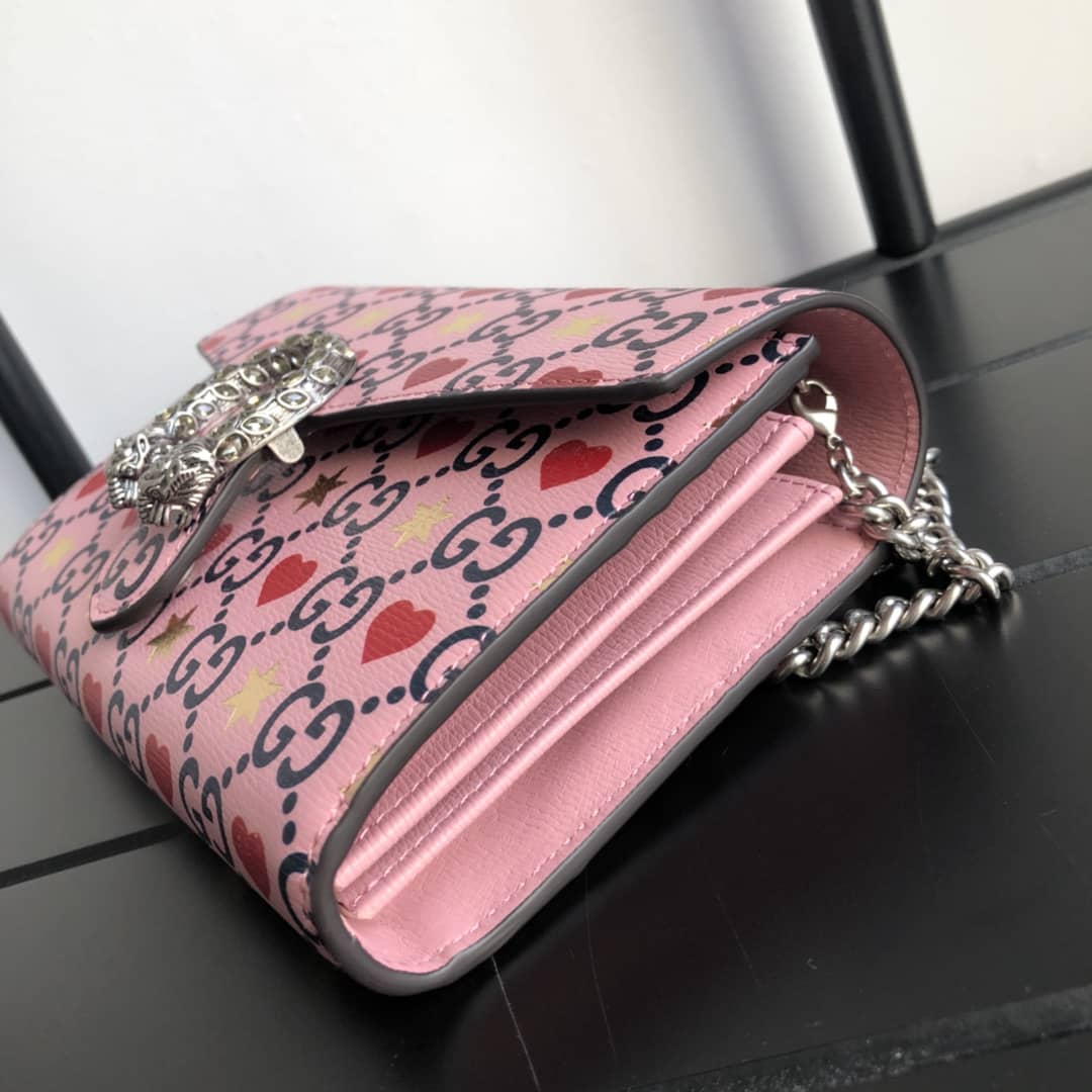 Gucci Dionysus Chain Wallet Shoulder Bag Replica Pink 401231