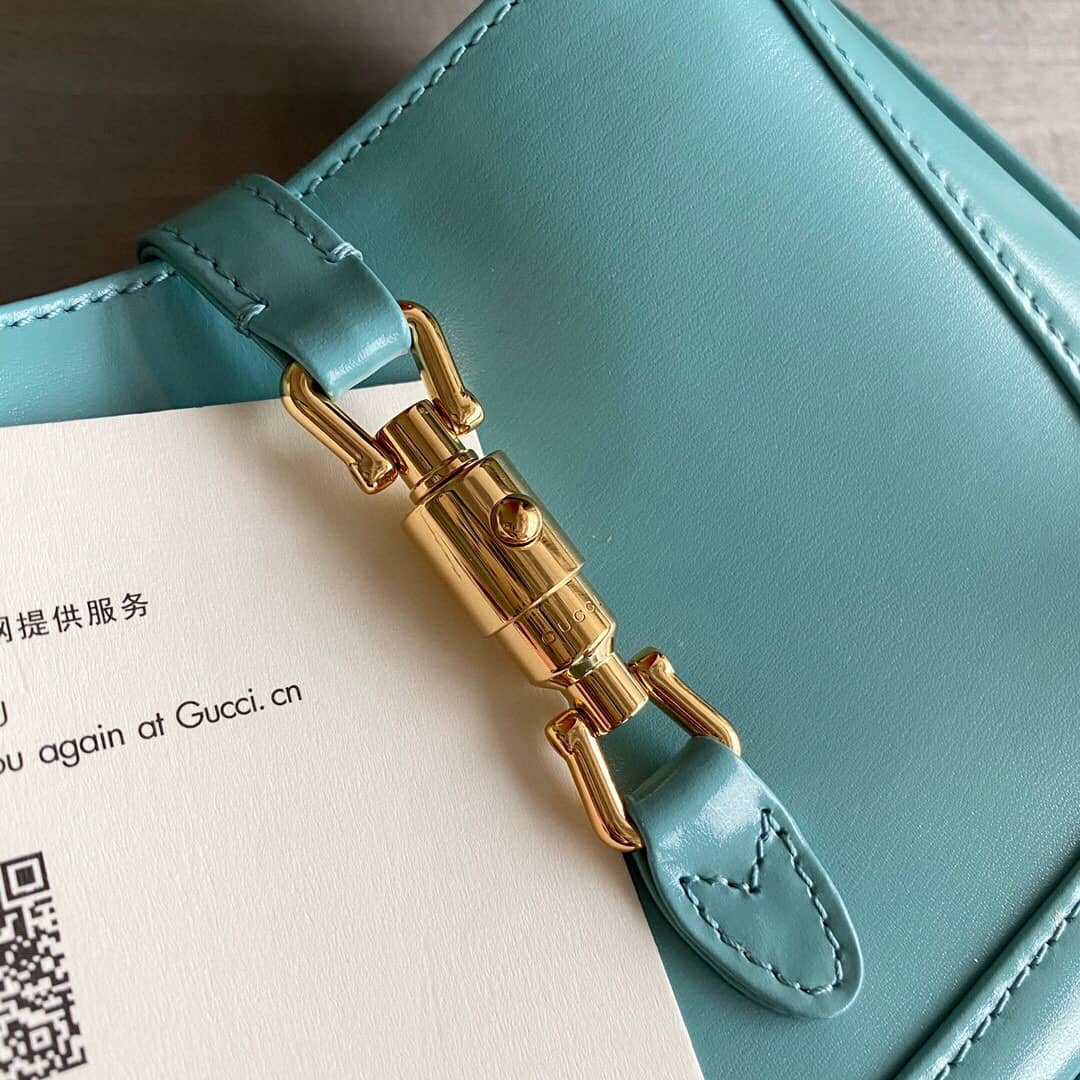Gucci Jackie 1961 Mini Shoulder Bag Replica Blue 637091
