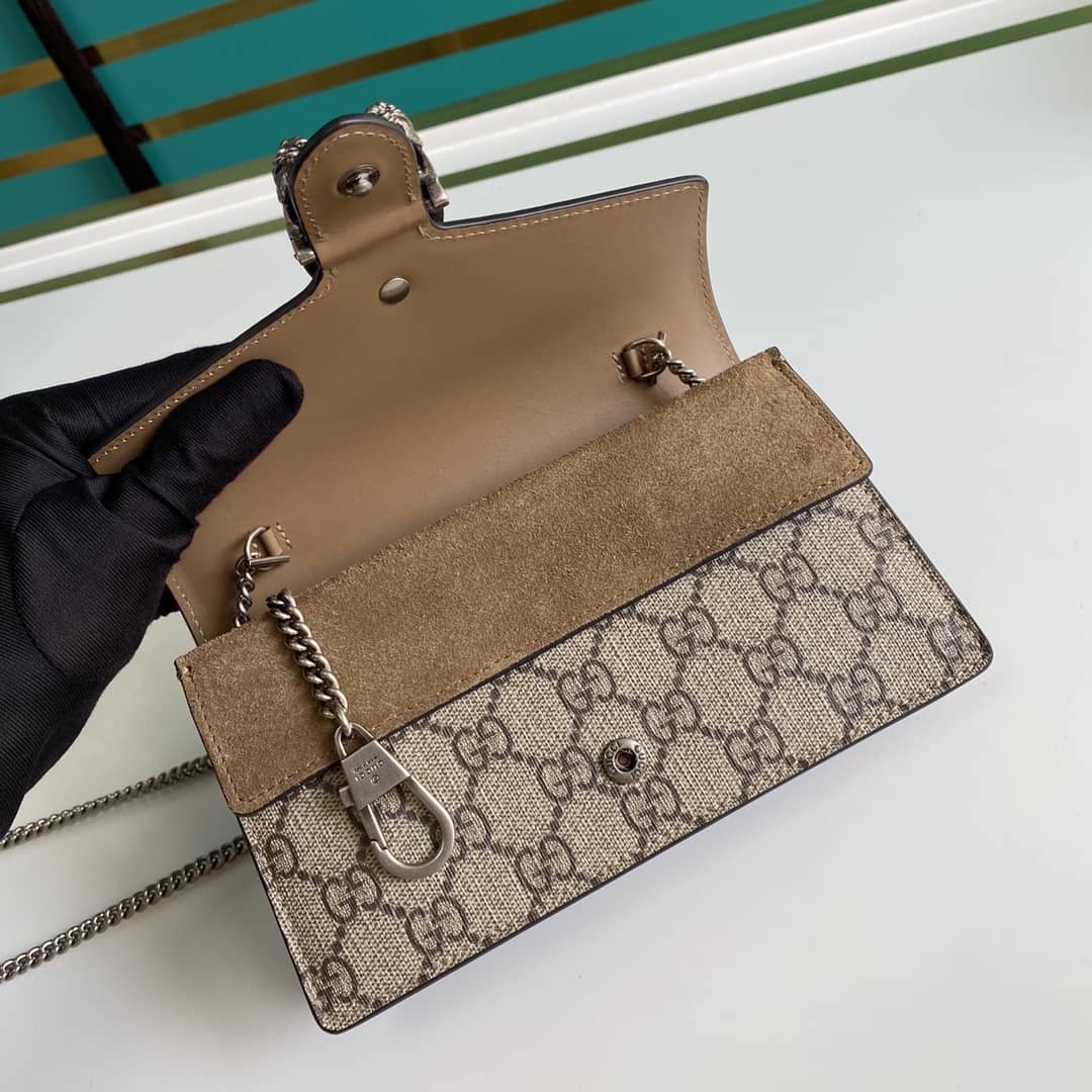 Gucci Dionysus GG Tweed Super Small Crossbody Bag Replica 476430