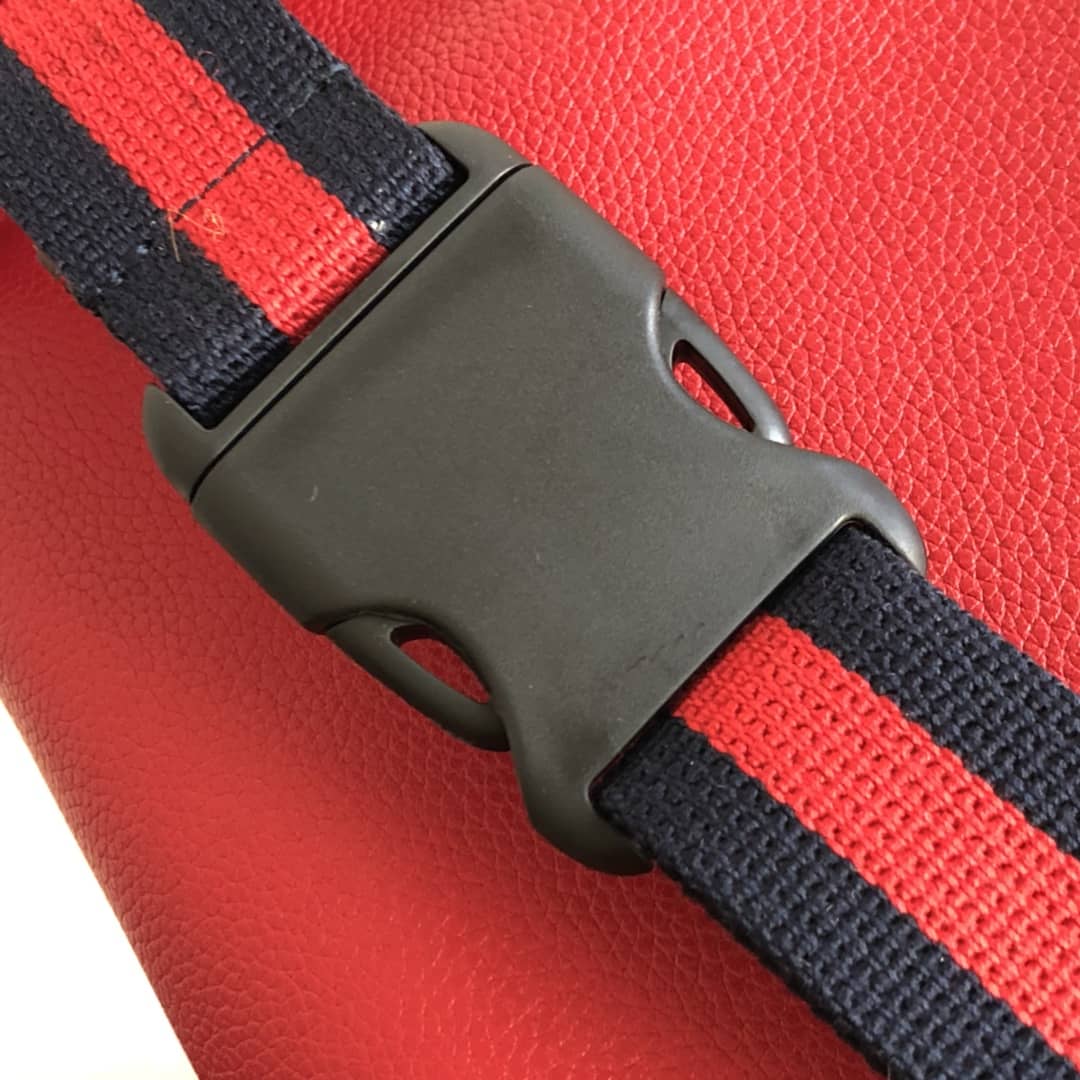 Gucci Print Leather Belt Waist Bum Bag Replica Red 493869