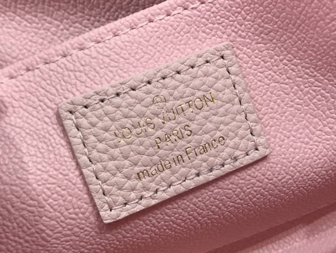 Louis Vuitton Pochette Dupe Monogram Cosmetic Pouch  Pink M47515