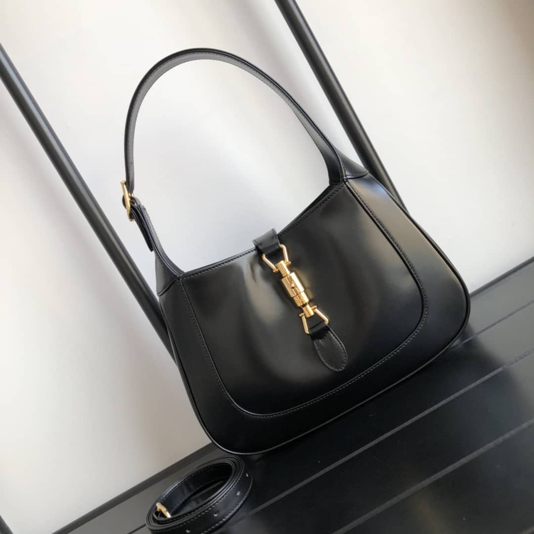 Gucci GG Jackie 1961 Small Hobo Shoulder Bag Replica Black 636709