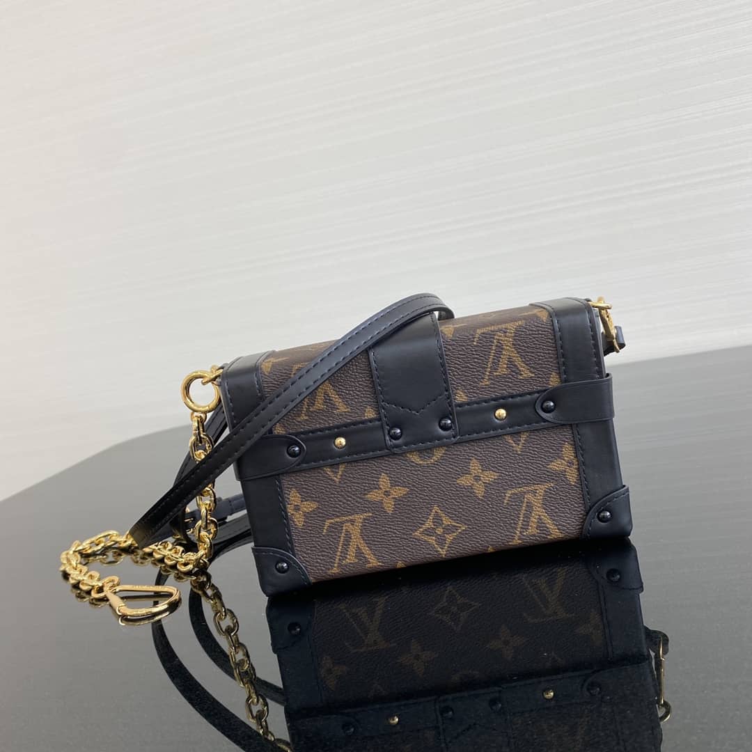 Louis Vuitton Mini Trunk Monogram Canvas Key Chain Replica Bag 44188M